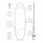 Mobile Preview: ROAM Boardbag Surfboard Tech Bag Funboard PLUS 7.0