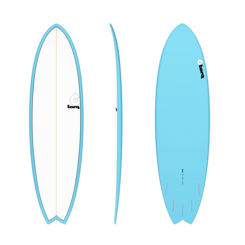 Surfboard TORQ Epoxy TET 6.6 MOD Fish Blue Pinl