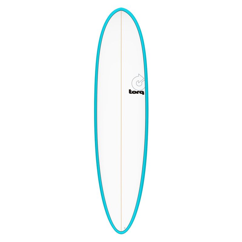 Surfboard TORQ Epoxy TET 7.6 Funboard blauww Pinline