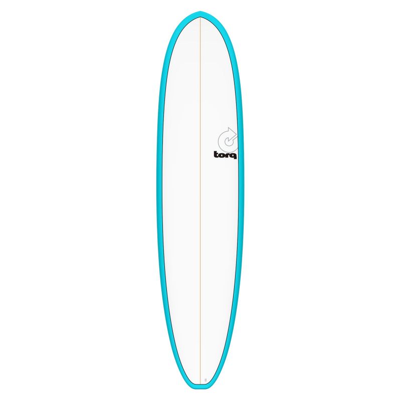 Surfboard TORQ Epoxy TET 8.2 V+ Funboard blauww Pinl