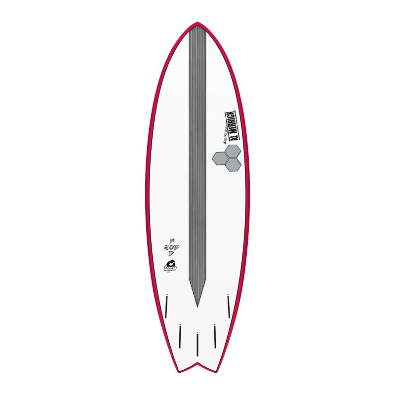 Surfboard CHANNEL ISLANDS X-lite2 PodMod 5.10 rood