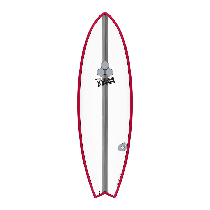 Surfboard CHANNEL ISLANDS X-lite2 PodMod 6.2 rood