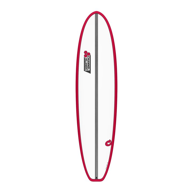 Surfboard CHANNEL ISLANDS X-lite2 Chancho 7.6 rood