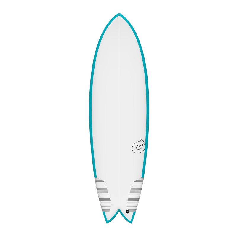 Surfboard TORQ TEC Twin Fish 6.4 Rail Türkis