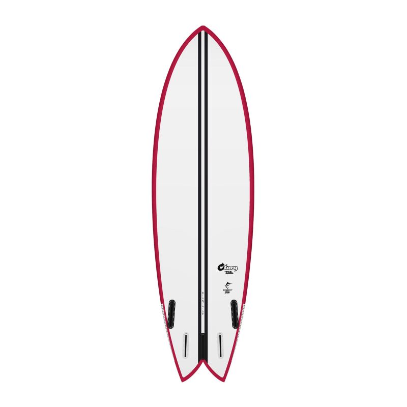 Surfboard TORQ TEC BigBoy Fish 7.2 Rail rood