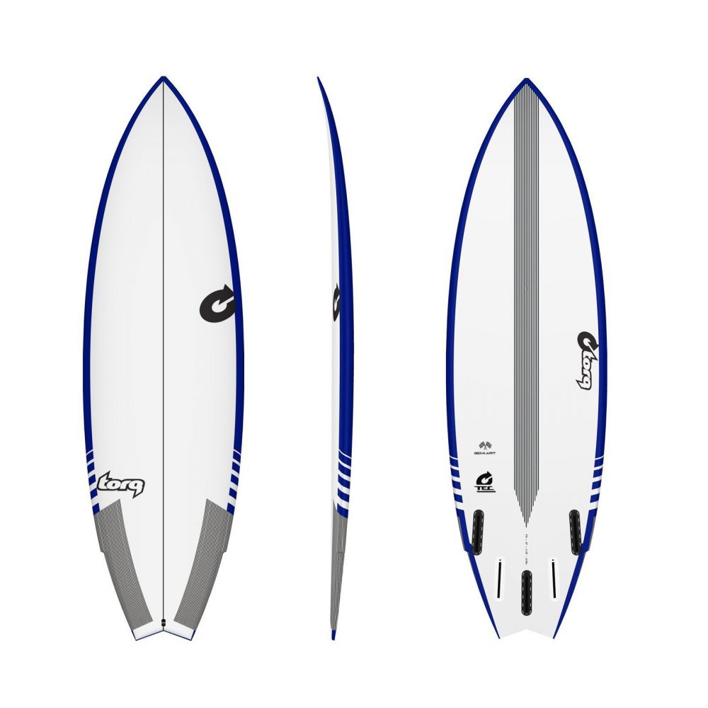Surfboard TORQ Epoxy TEC Go-Kart 5.8 Rail blauww