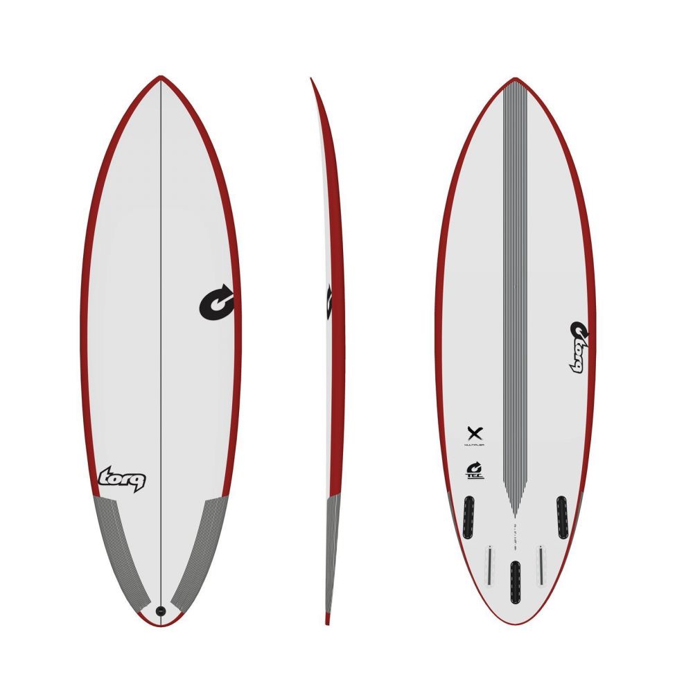 Surfboard TORQ Epoxy TEC Multiplier 5.8 Rail rood