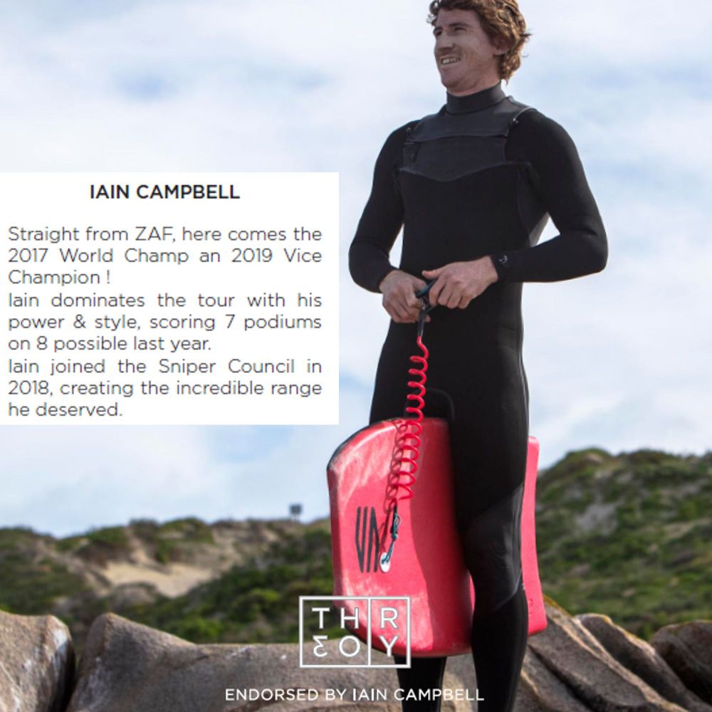 SNIPER Bodyboard Ian Campbell Pro Theory PP 41 rood
