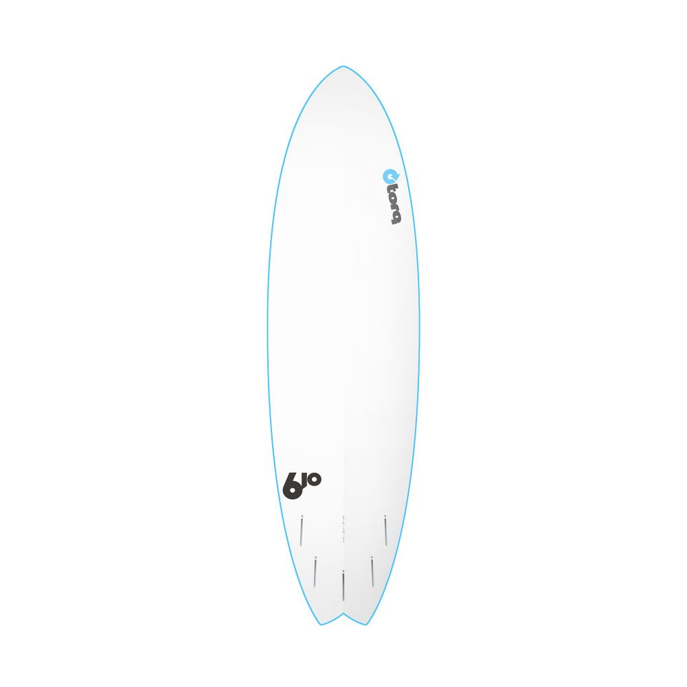 Surfboard TORQ Softboard 6.10 Mod Fish blauww