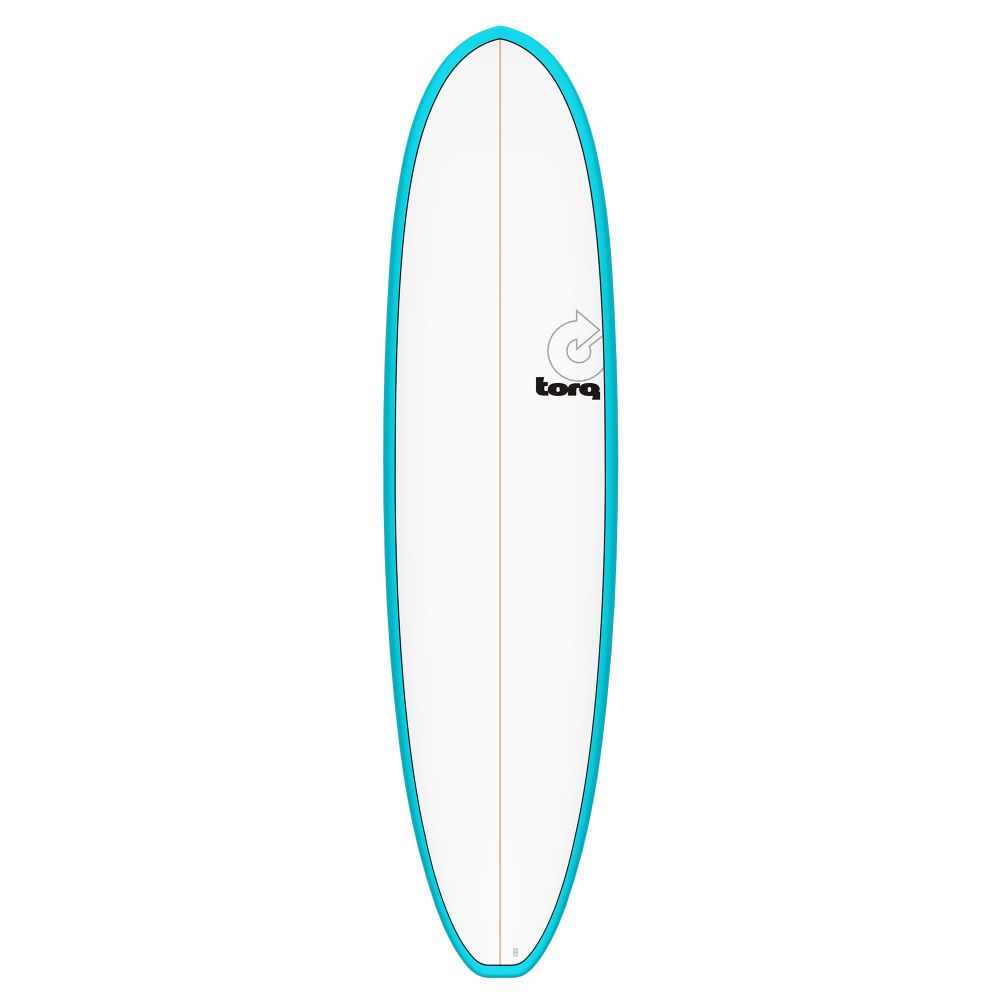 Surfboard TORQ Epoxy TET 7.4 V+ Funboard blauww Pinl