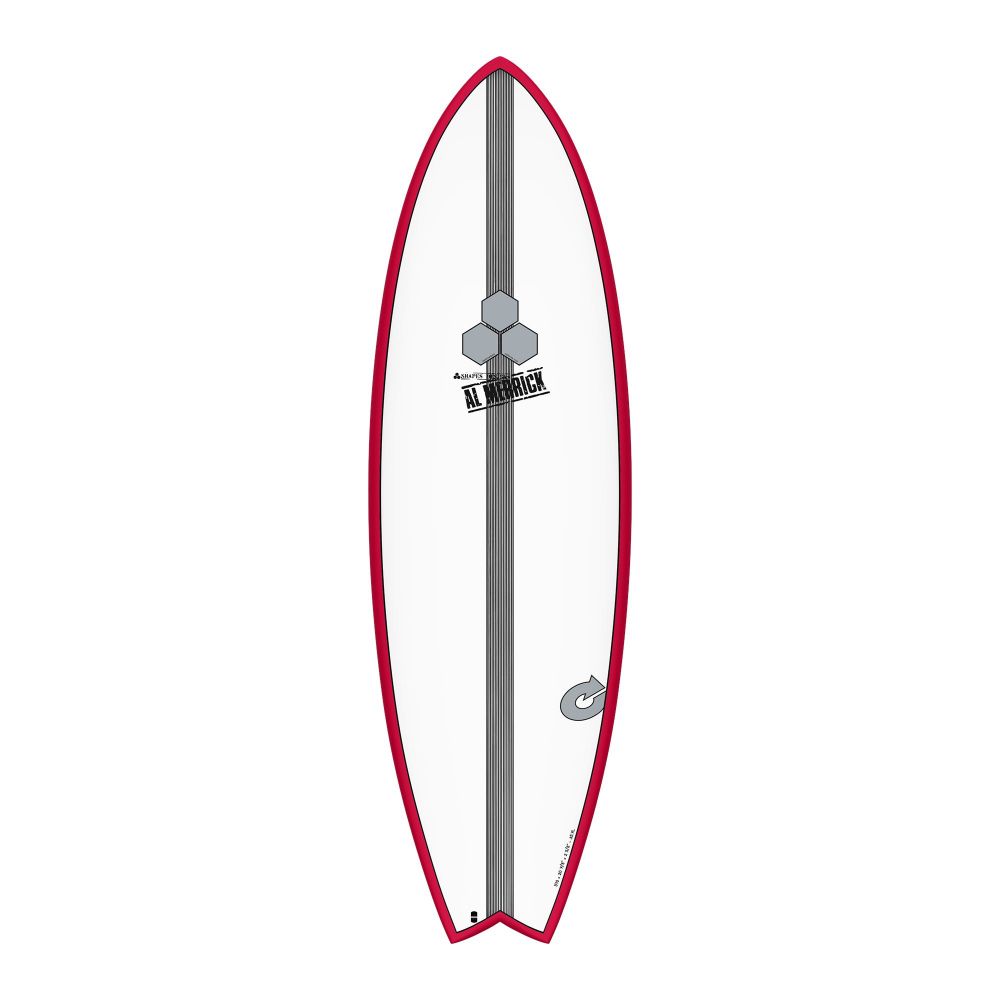 Surfboard CHANNEL ISLANDS X-lite2 PodMod 5.10 rood