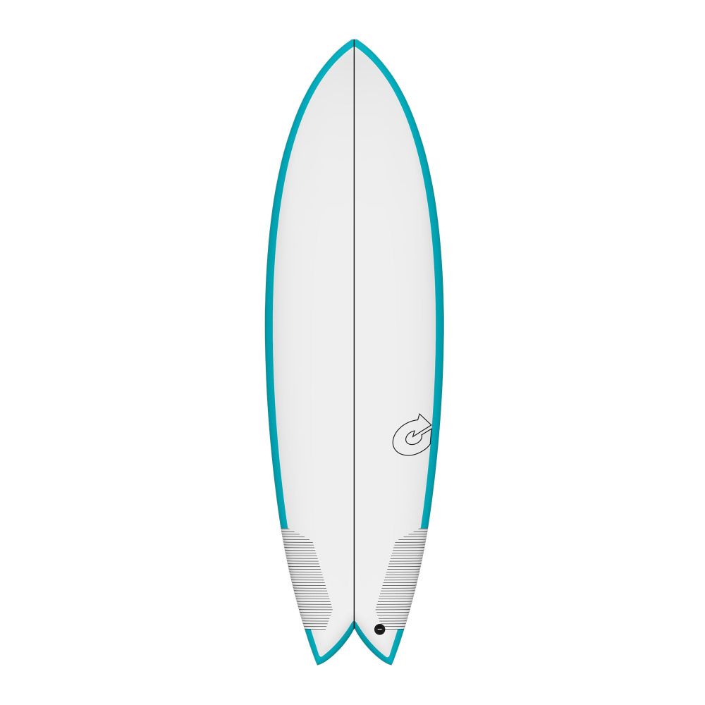 Surfboard TORQ TEC Twin Fish 6.2 Rail Türkis
