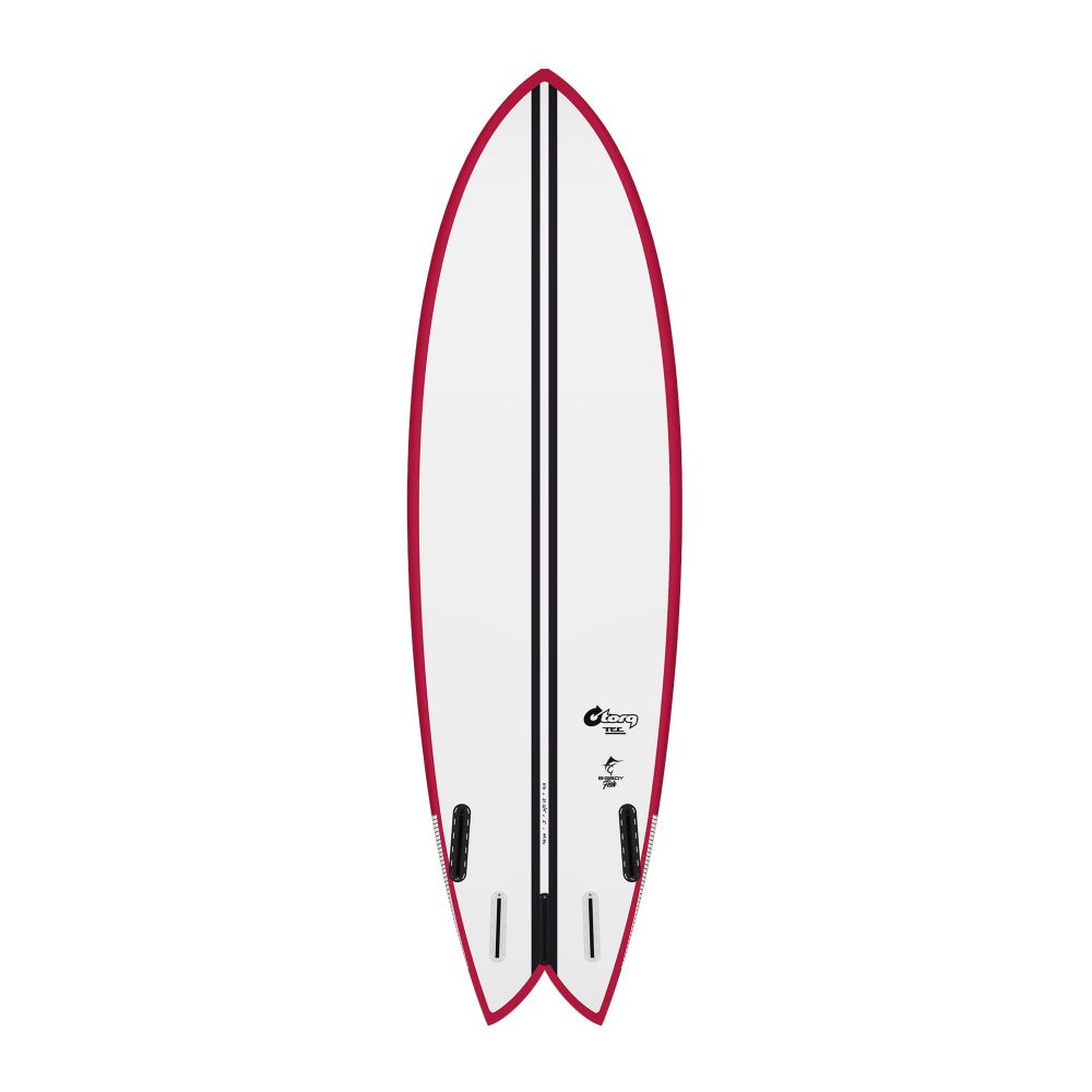 Surfboard TORQ TEC BigBoy Fish 6.10 Rail rood
