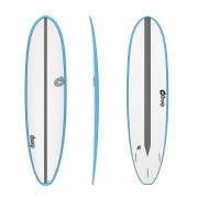 Surfboard TORQ Epoxy TET CS 7.4 V+ Fun Carbon Blue